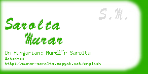 sarolta murar business card